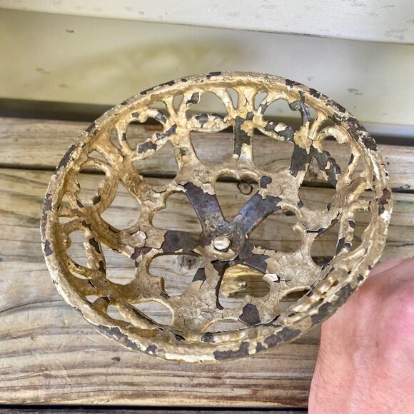 Lot 2 Vintage Cast Iron Oil Lamp Wall Sconces Swing Arm Antique Sconce - Picture 8 of 9